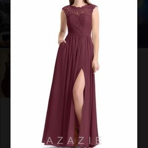 Azazie Cabernet Arden size A4 small